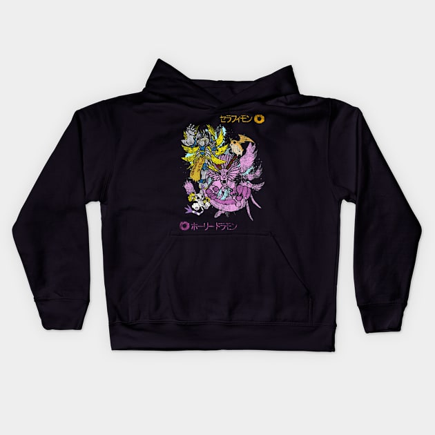 The seraph and the holy dragon Kids Hoodie by ManuLuce